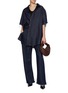 Figure View - Click To Enlarge - DARKPARK - Tina Raw Cuffs Long Denim Shirt