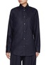 Main View - Click To Enlarge - DARKPARK - Anne Wrapped Back Cotton Poplin Shirt