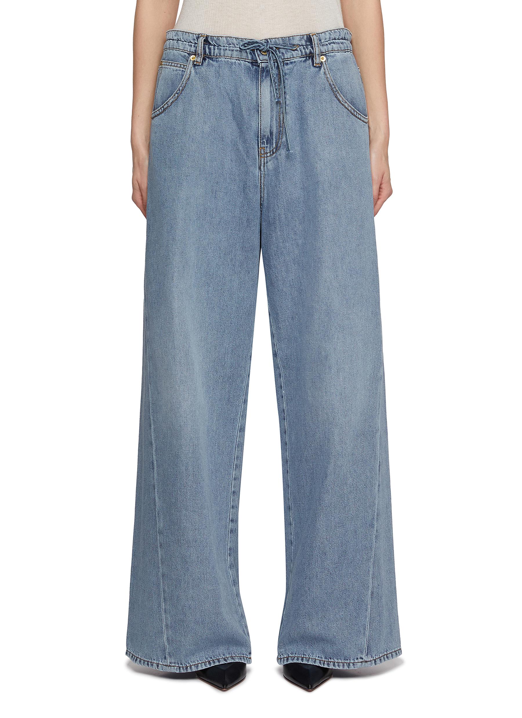 DARKPARK | Iris Asia Fit Paper Bag Tencel Wide Leg Jeans