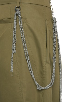  - DARKPARK - Phebe Barrel Fit Chain Embellished Cotton Blend Pants