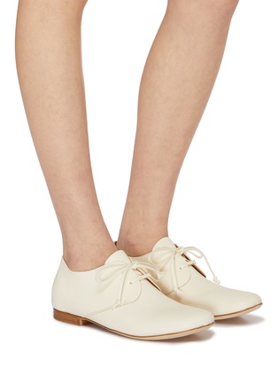 Figure View - Click To Enlarge - UMA WANG - Leather Derby Shoes