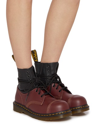 Figure View - Click To Enlarge - MM6 MAISON MARGIELA - x Dr Martens 1460 Steel Toe Boots