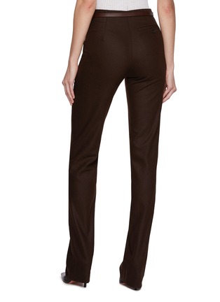 Back View - Click To Enlarge - THE FRANKIE SHOP - Morrison Long Pants With Jessie Leather Belt