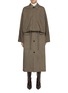 Main View - Click To Enlarge - UMBER POSTPAST - Natural Dyed Layered Trench Coat