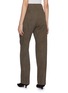 Back View - Click To Enlarge - UMBER POSTPAST - Salt Dyed Cotton Trousers