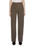 Main View - Click To Enlarge - UMBER POSTPAST - Salt Dyed Cotton Trousers