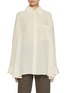 Main View - Click To Enlarge - UMBER POSTPAST - Oversized Silk Shirt