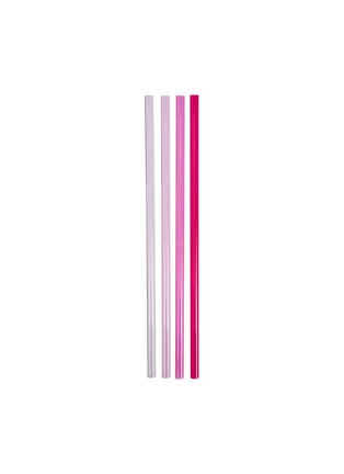 Detail View - Click To Enlarge - STANLEY - The Quencher 30oz Travel Tumbler Straw Set Of 4 — Pink