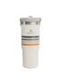 Main View - Click To Enlarge - STANLEY - The Varsity Iceflow™ Flip Straw Tumbler 30 oz — Cream Ash Stripe