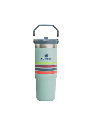 Detail View - Click To Enlarge - STANLEY - The Varsity Iceflow™ Flip Straw Tumbler 30 oz — Seafoam Stripe