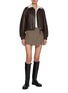 Figure View - Click To Enlarge - SHOREDITCH SKI CLUB - Elle Leather Bomber Jacket