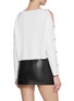 Back View - Click To Enlarge - ALICE & OLIVIA - Shakita Slit Sleeve Embellished Wool Sweater