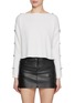 Main View - Click To Enlarge - ALICE & OLIVIA - Shakita Slit Sleeve Embellished Wool Sweater