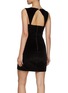 Back View - Click To Enlarge - ALICE & OLIVIA - Keria Velvet Mini Dress