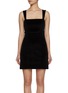 Main View - Click To Enlarge - ALICE & OLIVIA - Keria Velvet Mini Dress