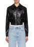 Main View - Click To Enlarge - ALICE & OLIVIA - Hyde Cropped Vegan Leather Jacket