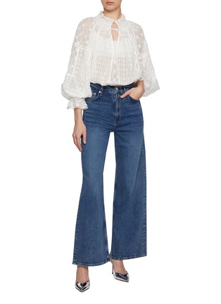 Figure View - Click To Enlarge - ALICE & OLIVIA - Norah Eyelet Lace Blouse