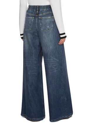 Back View - Click To Enlarge - ALICE & OLIVIA - Branson Super Baggy Dark Wash Jeans