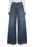 Main View - Click To Enlarge - ALICE & OLIVIA - Branson Super Baggy Dark Wash Jeans