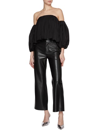 Figure View - Click To Enlarge - ALICE & OLIVIA - Alexander Vegan Leather Pants