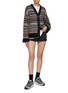 Figure View - Click To Enlarge - GANNI - Striped Boxy Knit Cardigan