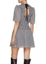 Back View - Click To Enlarge - GANNI - Sheer Check Mini Smock Dress