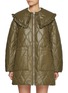 Main View - Click To Enlarge - GANNI - Shiny Quilt Midi Jacket