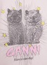  - GANNI - Basic Jersey Kittens Relaxed Cotton T-shirt