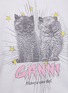  - GANNI - Basic Jersey Kittens Relaxed Cotton T-shirt