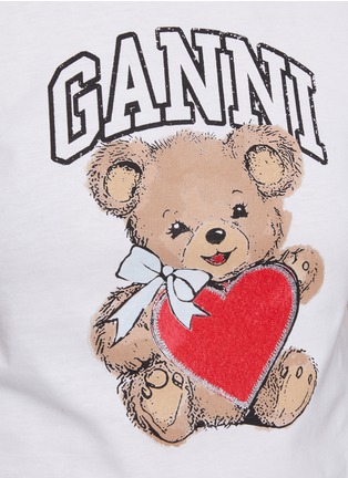  - GANNI - Basic Jersey Bear Small Cotton T-shirt