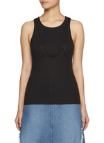 エピヌ タンクトップ ÉPINE rhinestone rib tank top épine rhinestone cup in tank top（5color） | épine
