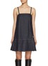 Main View - Click To Enlarge - GANNI - Rinse Dark Wash Denim Strap Mini Dress