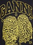  - GANNI - Basic Jersey Owls Relaxed Cotton T-shirt