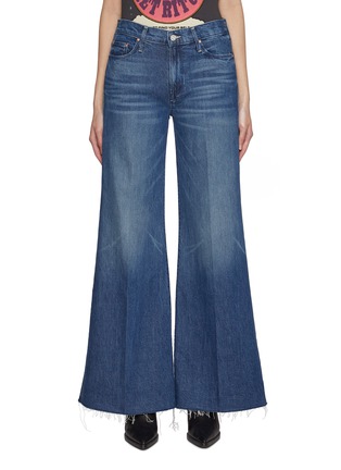 Main View - Click To Enlarge - MOTHER - The Twister Sneak Fray Flared Leg Jeans