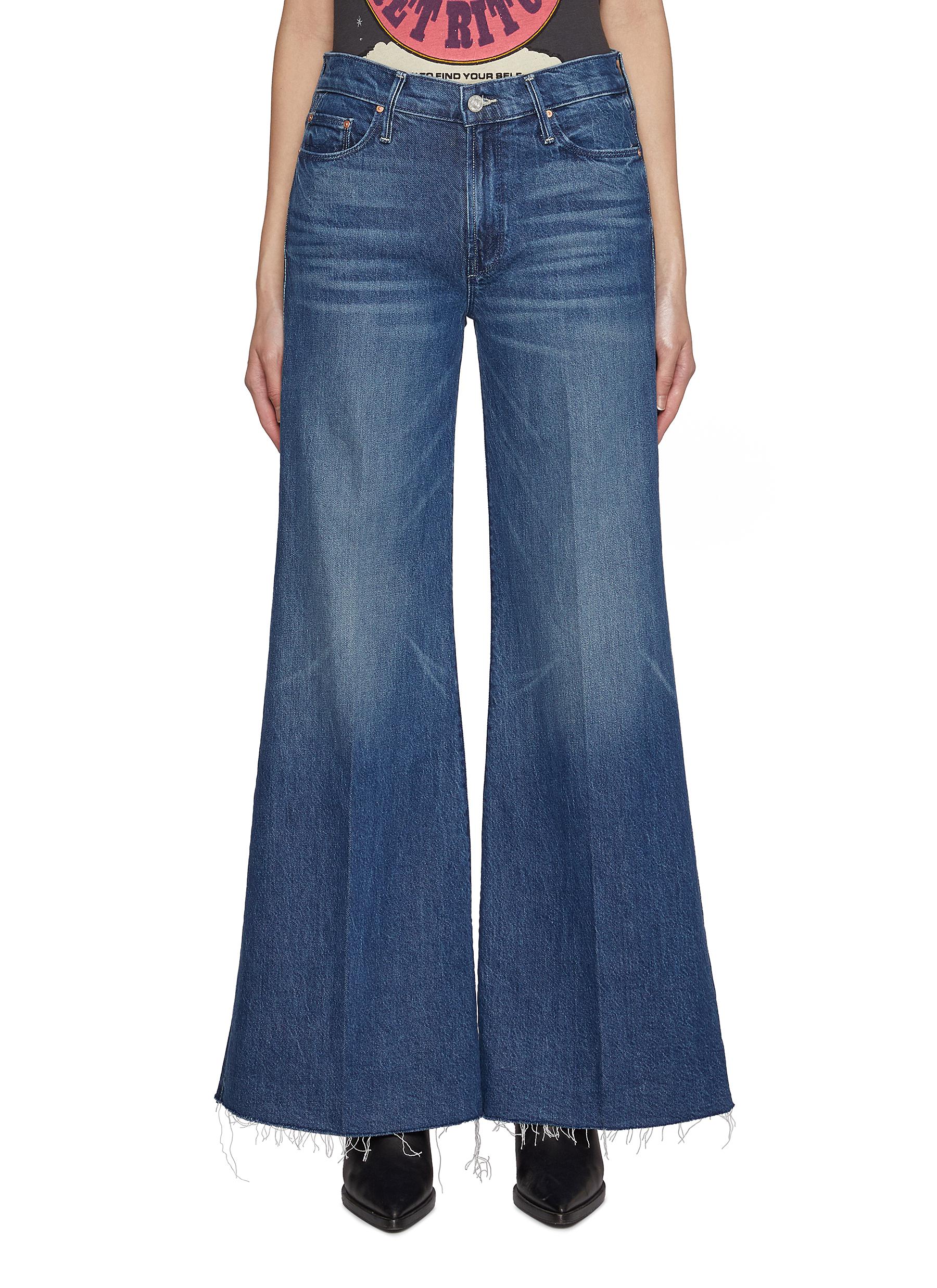 MOTHER | The Twister Sneak Fray Flared Leg Jeans | Women