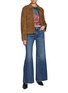 Figure View - Click To Enlarge - MOTHER - The Twister Sneak Fray Flared Leg Jeans