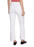 Back View - Click To Enlarge - MOTHER - The Insider Crop Step Fray Light Wash Jeans