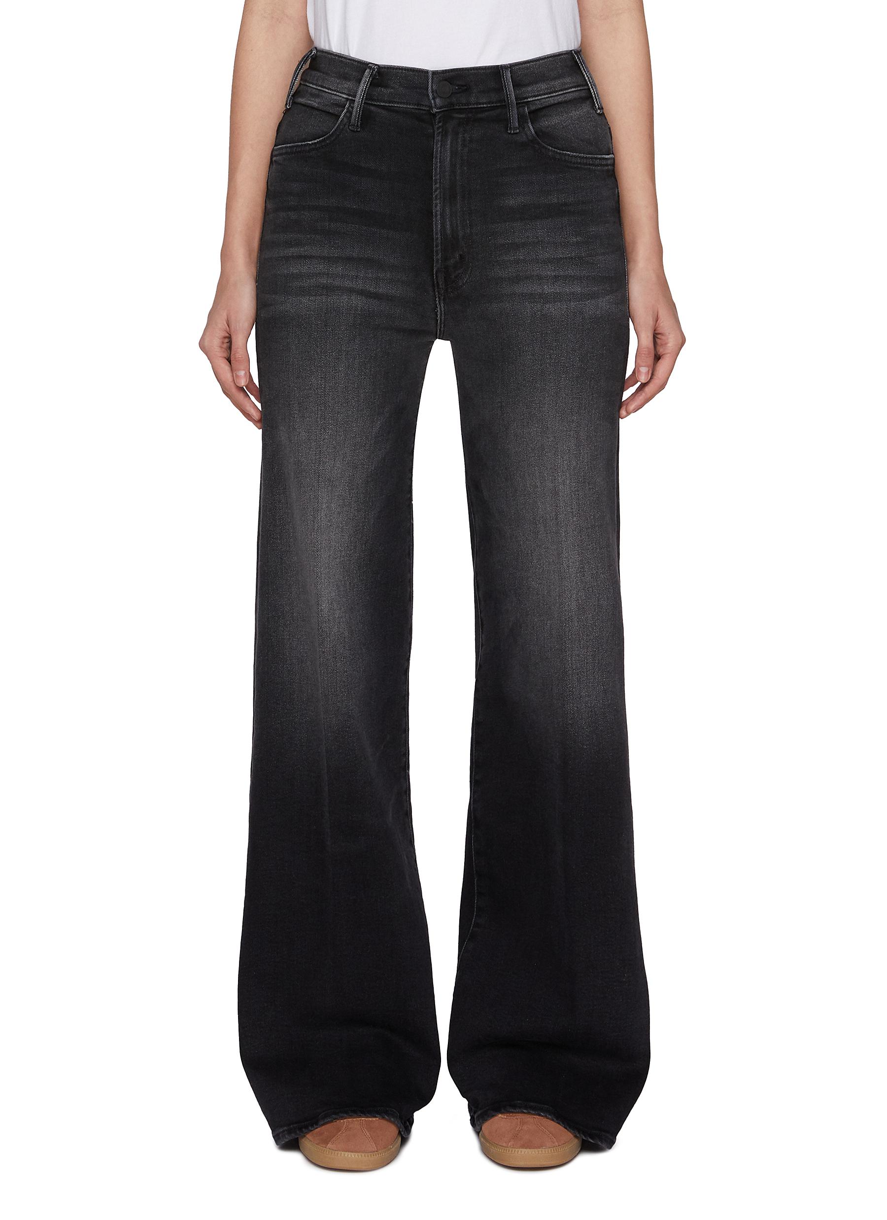 デニム・ジーパン MOTHER THE HUSTLER ROLLER SNEAK JEANS The Hustler Roller Sneak - Not Today Satan | MOTHER DENIM