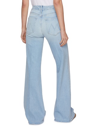 Back View - Click To Enlarge - MOTHER - The Roller Sneak Light Wash Jeans