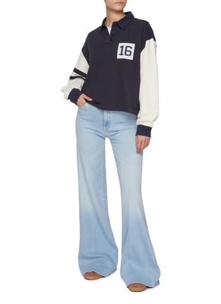 Figure View - Click To Enlarge - MOTHER - The Roller Sneak Light Wash Jeans