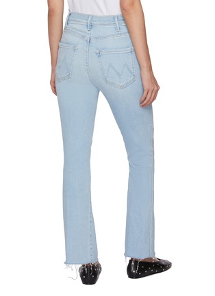 Back View - Click To Enlarge - MOTHER - The Hustler Ankle Fray Light Washed Jeans