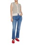 Figure View - Click To Enlarge - MOTHER - The Tripper Ankle Length Medium Wash Jeans