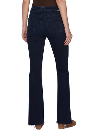 Back View - Click To Enlarge - MOTHER - The Weekender Fray Dark Wash Jeans