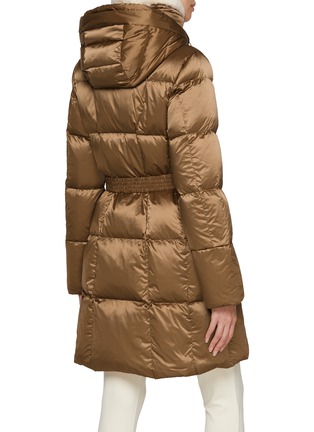 Back View - Click To Enlarge - BOGNER - Nicci Belted Satin Puffer Coat