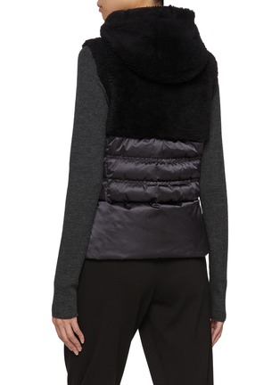 Back View - Click To Enlarge - BOGNER - Fenna Shearling Hooded Vest