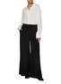 Figure View - Click To Enlarge - RUOHAN - Elasticated Silk Blend Wide Leg Lounge Pants