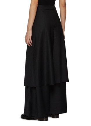 Back View - Click To Enlarge - RUOHAN - Layered Virgin Wool Blend Skirt Pants