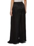 Back View - Click To Enlarge - RUOHAN - Elasticated Pleated Silk Blend Wide Leg Lounge Pants