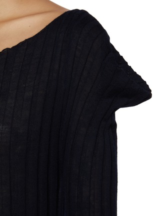  - RUOHAN - Vania Boat Neck Cashmere Long Top