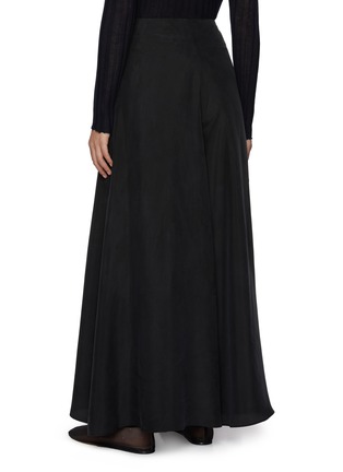 Back View - Click To Enlarge - RUOHAN - Silk Blend Wide Leg Pants